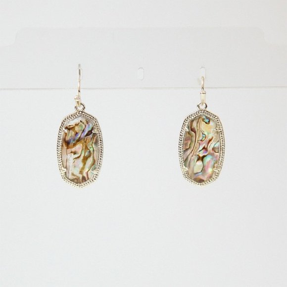 Kendra Scott Gold Dani Abalone Earrings - Picture 2 of 13